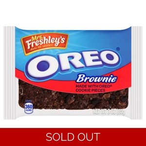 Mrs. Freshley's Oreo Brownies 85g - Freshleys Cakes